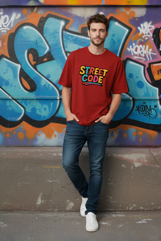 Fresh Drop Alert: The Street Code Oversized Red Tee You Need Right Now