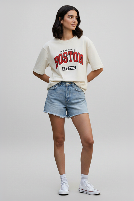 Boston 1997 Oversized Tee | Women's Relaxed Fit T-shirt