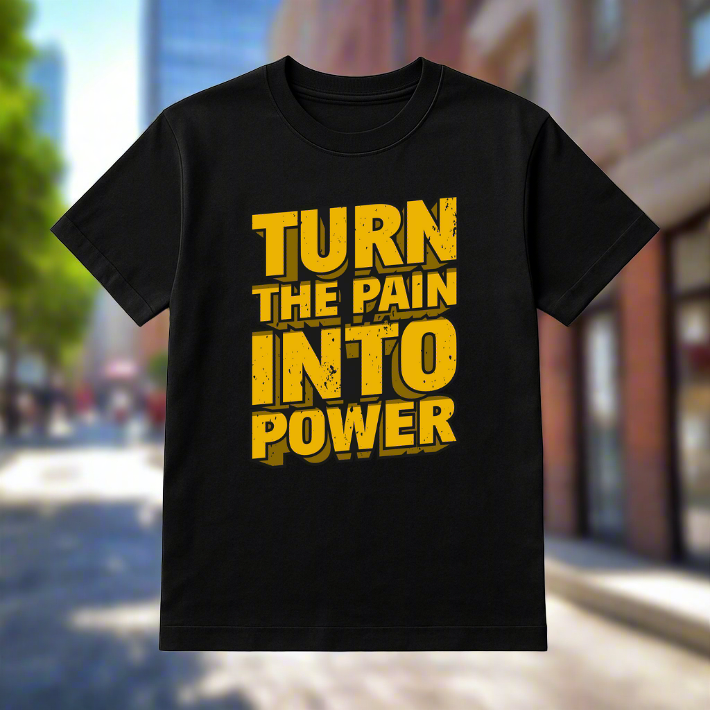 "Turn the pain into power" Men's T-shirt