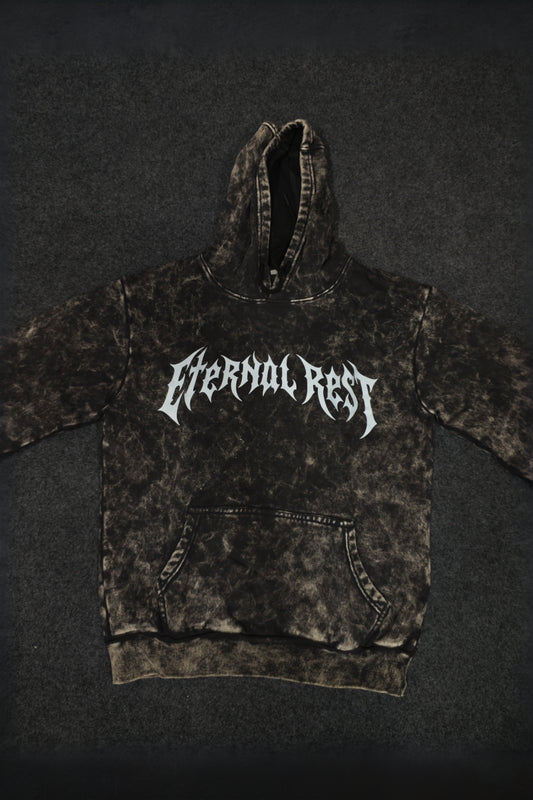 Eternal Rest Acid Wash oversized hoodie