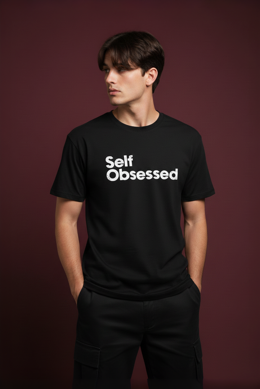 Self-Obsessed Men's Black T-Shirt – Casual Streetwear