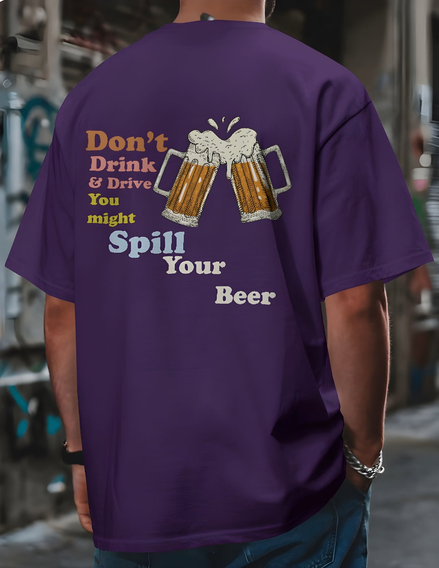 Men's Oversized T-Shirt: Don't Drink & Drive