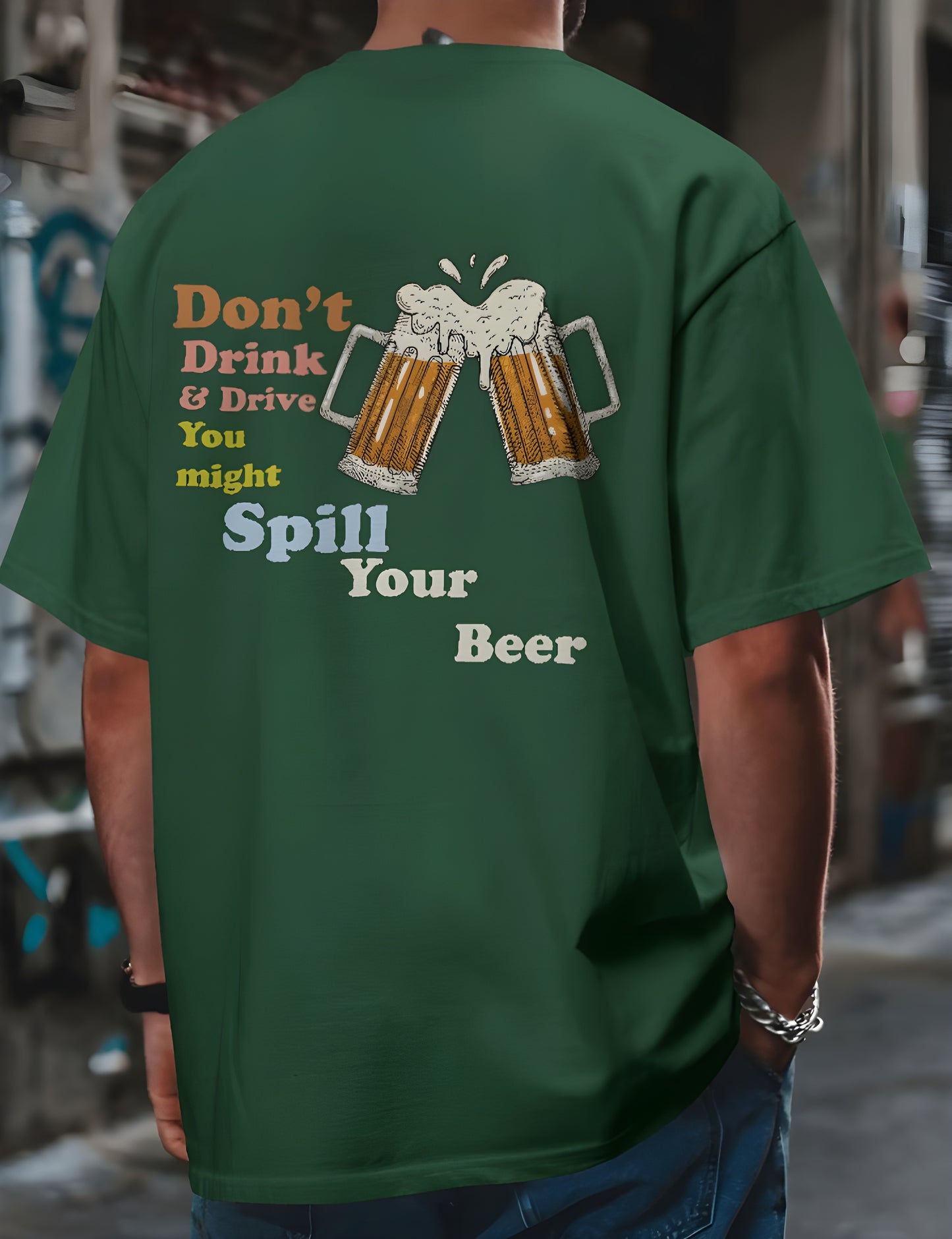 Men's Oversized T-Shirt: Don't Drink & Drive