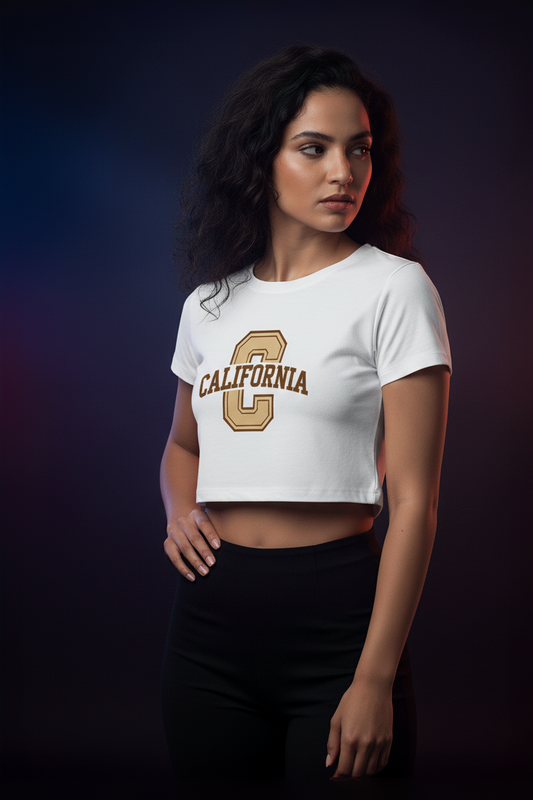 Trendy California Crop Top for Women – Stylish Graphic