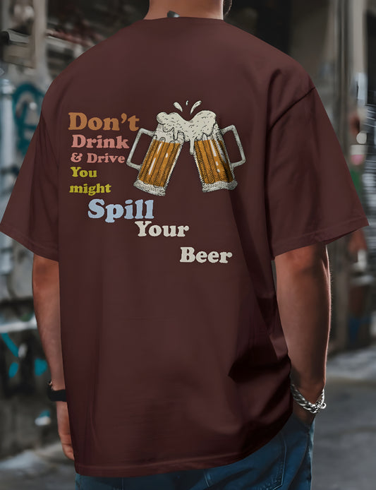 Men's Oversized T-Shirt: Don't Drink & Drive