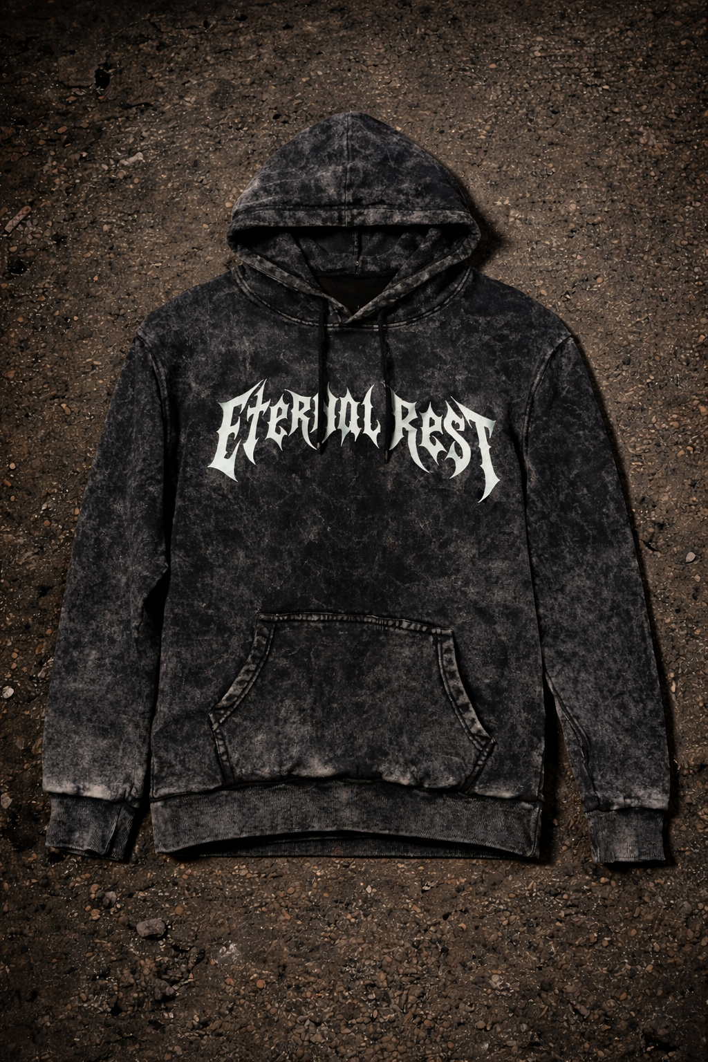 Eternal Rest Acid Wash oversized hoodie