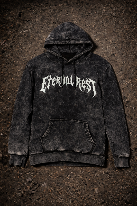 Eternal Rest Acid Wash oversized hoodie